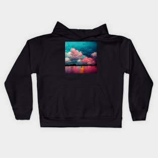 Beautifull Pink Sky Kids Hoodie